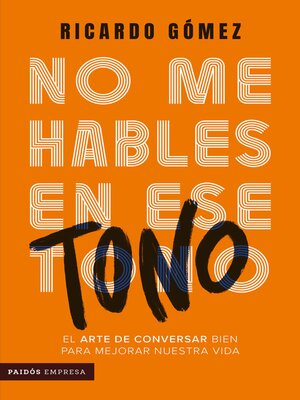 cover image of No me hables en ese tono